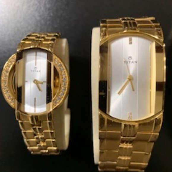 Titan Couples Watch Set - Picture 2 of 2
